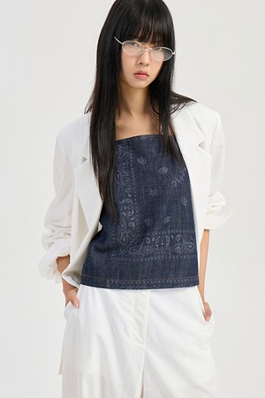 Paisley Blouse (dark blue)