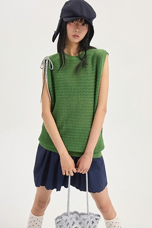 Squash Knit Vest (green)