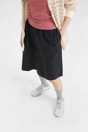 Chouetties by LUCKY CHOUETTE_Cotton Bermuda Pants (black)