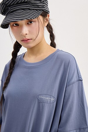[CASPER X CHOUETTIES] Back Graphic Short Sleeve T-Shirt (purple)