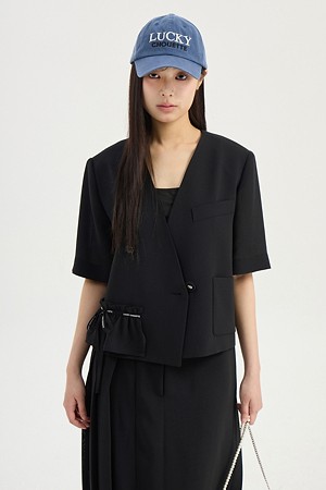 Poly Crop Jacket (black)