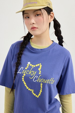 Chouette Point Basic Fit Half Sleeve T-shirt (violet)