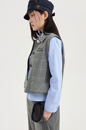 Collar Solid Vest (multi color)