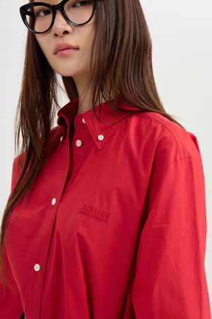 [Atelier] Dot Shirt Blouse (red)