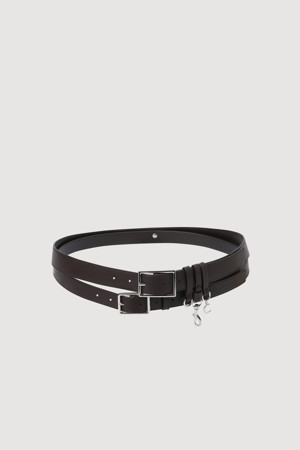 Chouetties by LUCKY CHOUETTE_ Layered Detail Belt (brown)