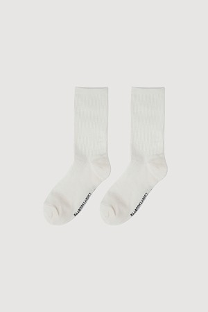 [Re-Order] [Chouetties] Basic Ribbed Socks (white)