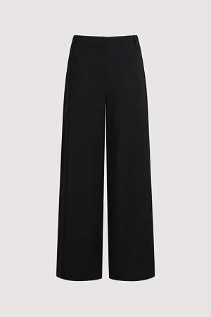Back Banding Wide Pants (black)
