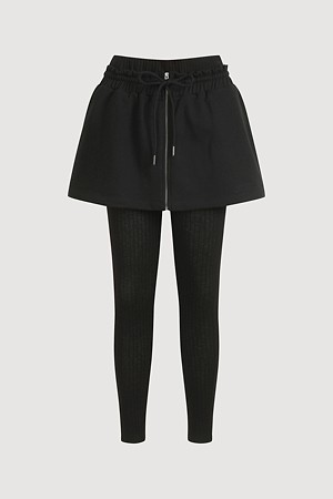 [Atelier] Layered Detail Leggings (black)