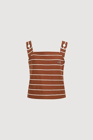 Stripe Jersey Top (brown)