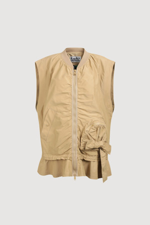 Other Material Half Vest (beige)