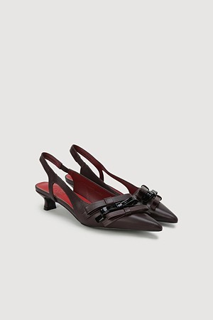 Ribbon Point Slingback (wine)