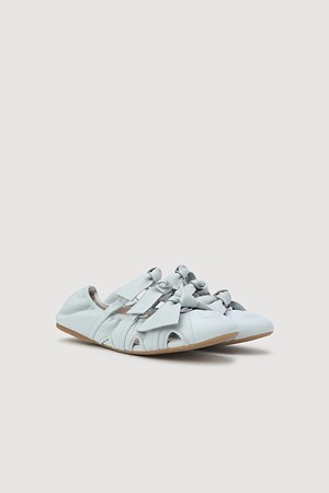 Ribbon Point Flat Shoes (mint)