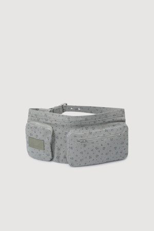 Flower Print Belt (Khaki)