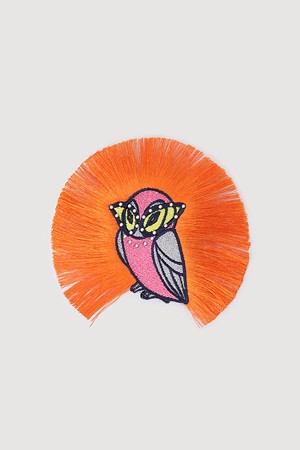 Color Point Chouette Brooch (orange)