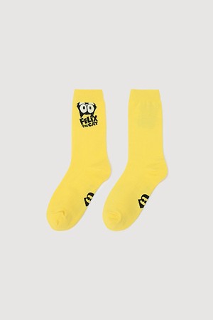 [FELIX X LUCKY CHOUETTE] Felix Point Socks (yellow)