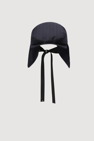 [Atelier] Stripe Ear Huntting Cap (navy)