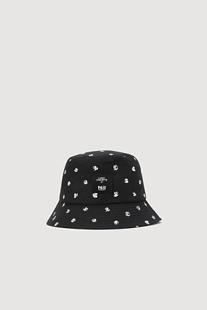 [FELIX X LUCKY CHOUETTE] Felix Printing Bucket Hat (black)