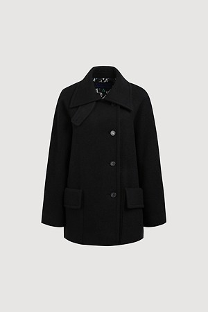 Wool Blended Half Coat