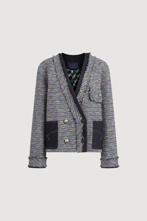 Tweed Collarless Jacket