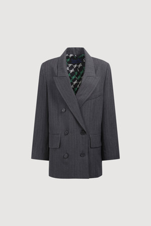 Stripe Wool Double Jacket