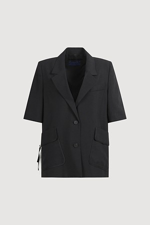 Out Pocket Short Sleeve Jacket