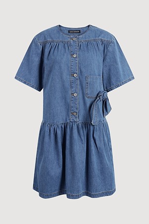 Knot Point Denim Mini Dress