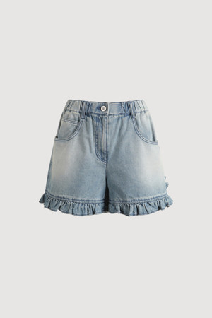Frill Denim Shorts