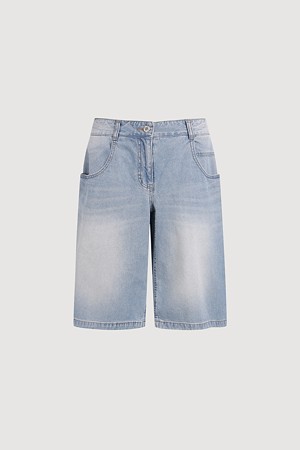 Washing Bermuda Denim Pants