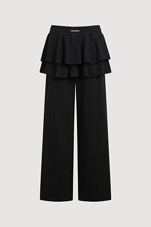 Ruffle Layered Banding Pants
