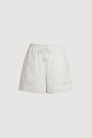 Eyelet lace Banding Shorts