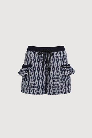 Argyle Pattern Banding Shorts