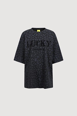 Logo Leopard T-shirt (black)