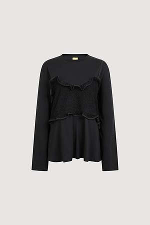 Color Block Layered Long Sleeve T-Shirt
