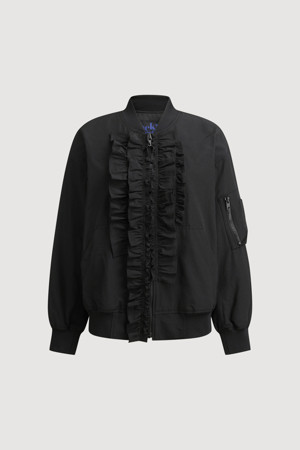 Ruffle Cotton Blouson Jumper