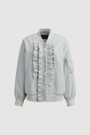 Ruffle Cotton Blouson Jumper