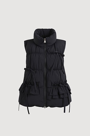 Ribbon Detail down vest