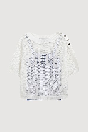 Top Set Crocher Knit Pullover