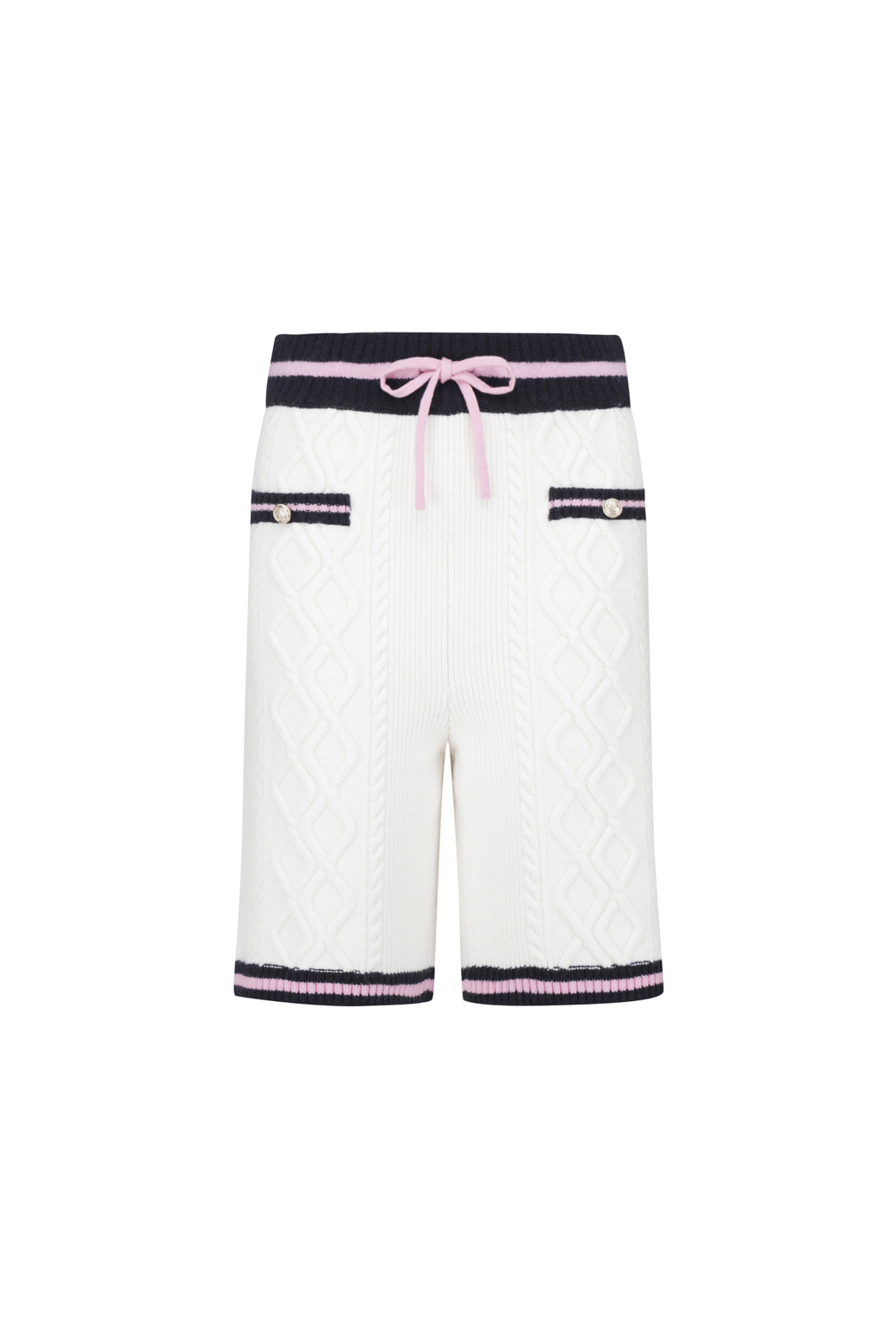 LE CASHMERE - 쇼트팬츠 - Cable Shorts