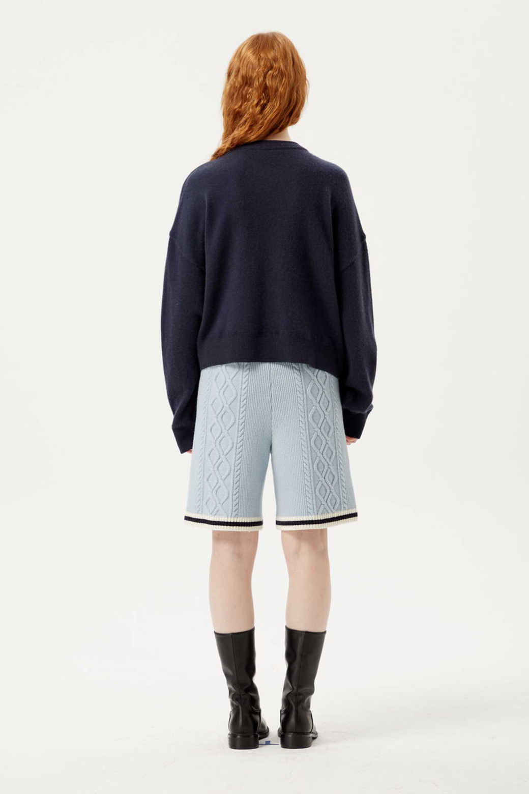 LE CASHMERE - 쇼트팬츠 - Cable Shorts