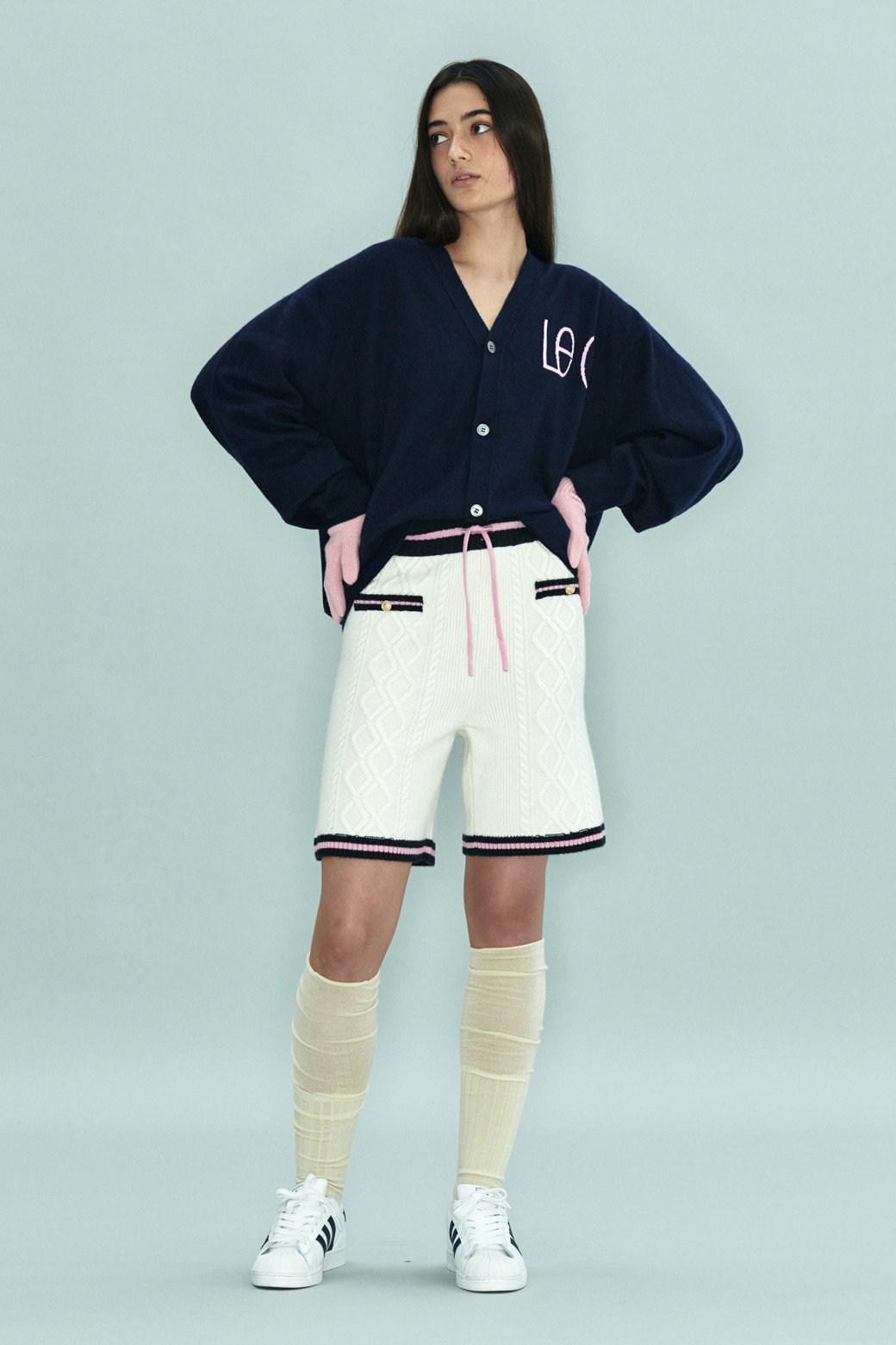LE CASHMERE - 가디건 - LE C Cardigan