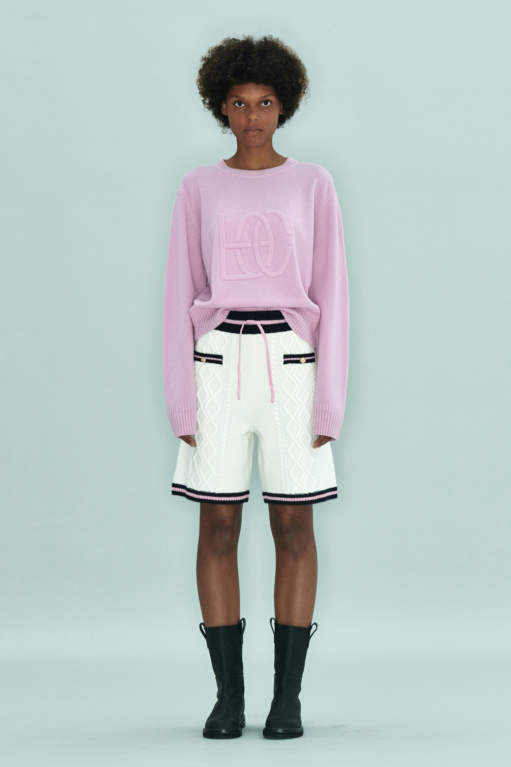 LE CASHMERE - 쇼트팬츠 - Cable Shorts