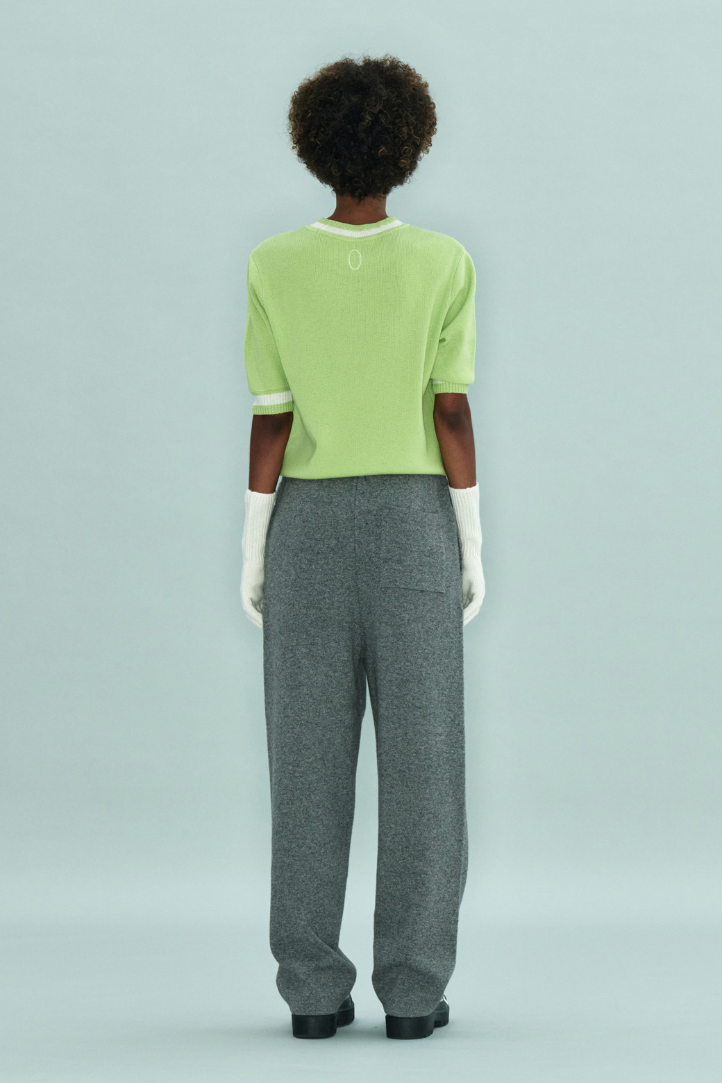 LE CASHMERE - 스웨터 - Circle Short Sleeve Sweater