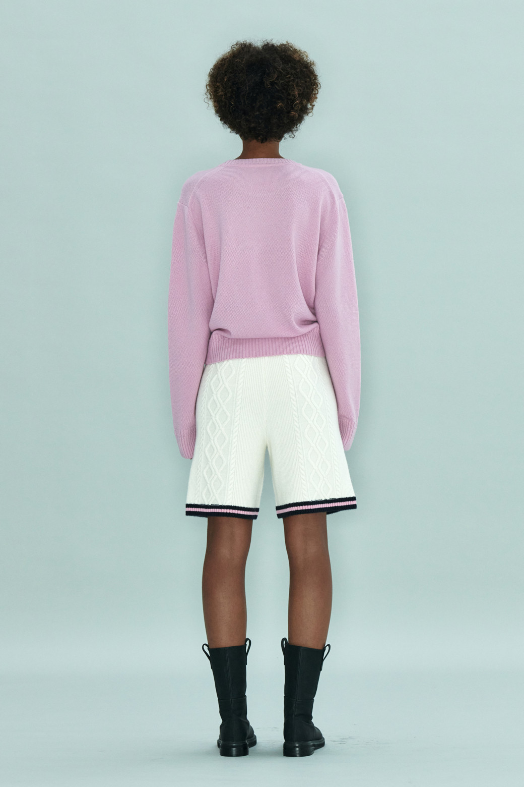 LE CASHMERE - 쇼트팬츠 - Cable Shorts