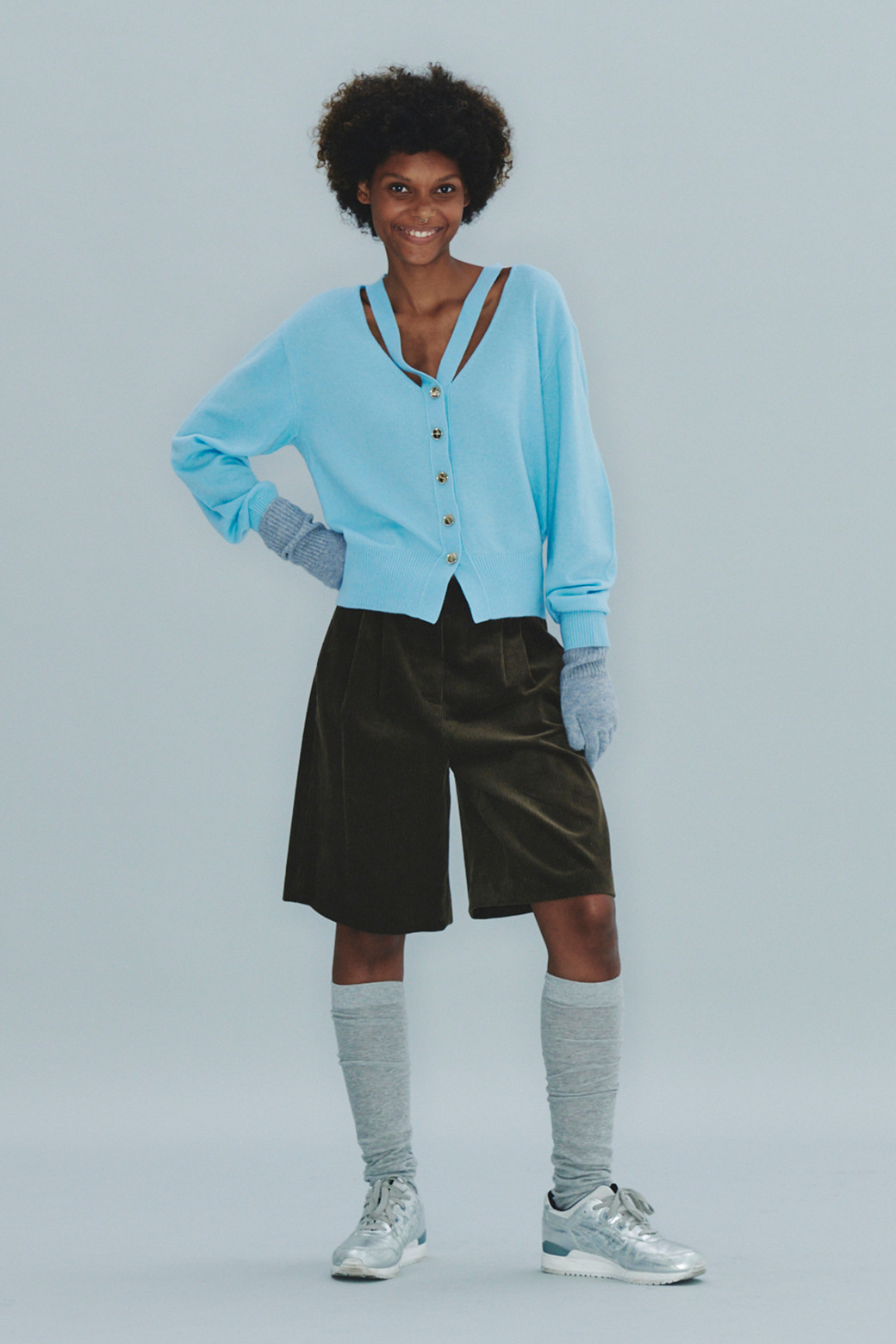 LE CASHMERE - 가디건 - Cut-out Cardigan