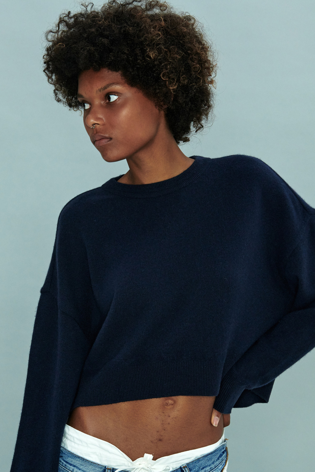LE CASHMERE - 스웨터 - Cropped Sweater