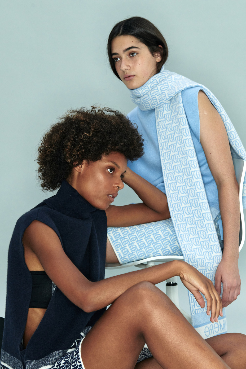 LE CASHMERE - 미니스커트 - Logo Jacquard Skirt