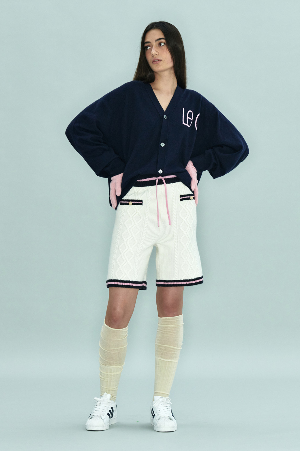 LE CASHMERE - 쇼트팬츠 - Cable Shorts