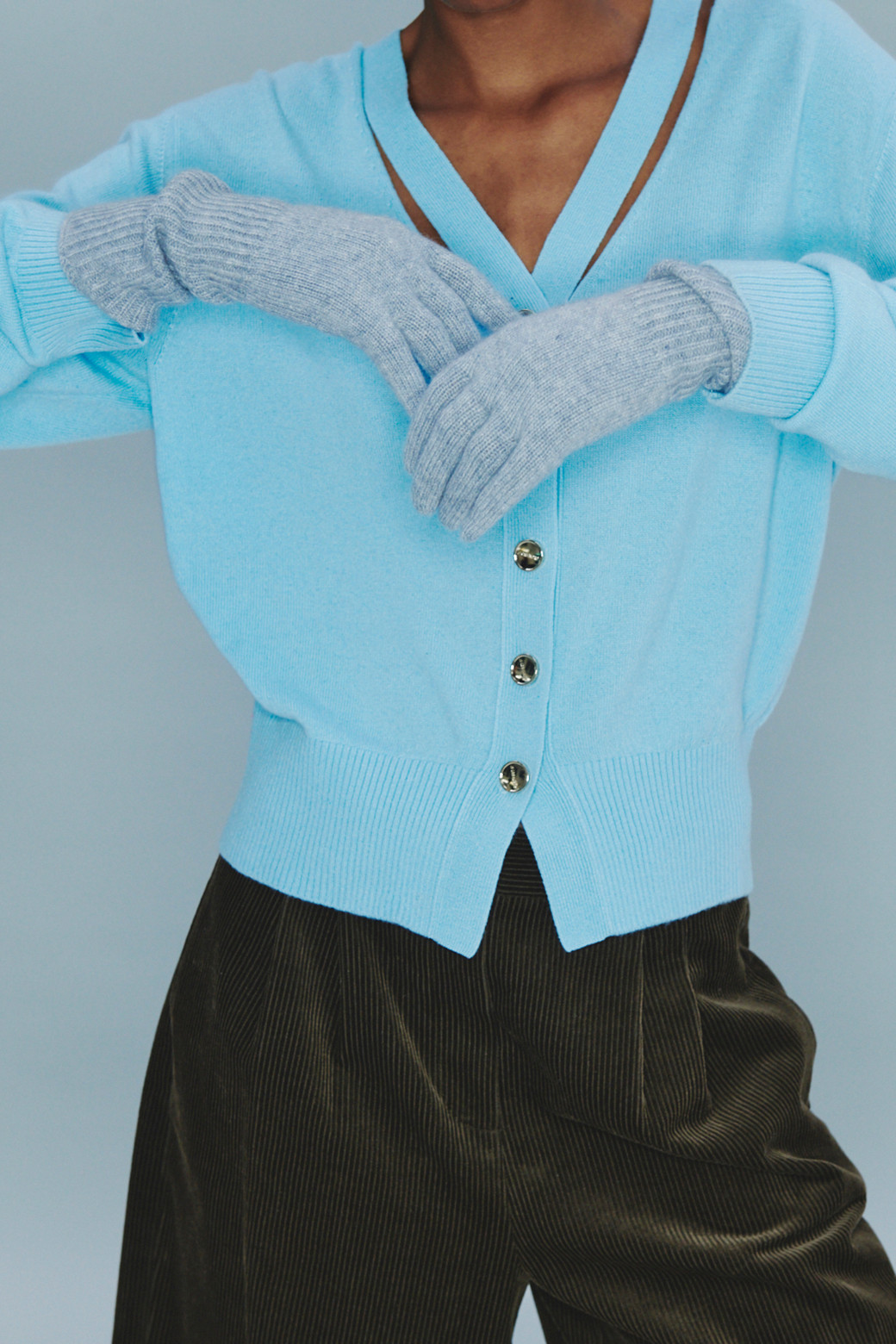 LE CASHMERE - 가디건 - Cut-out Cardigan