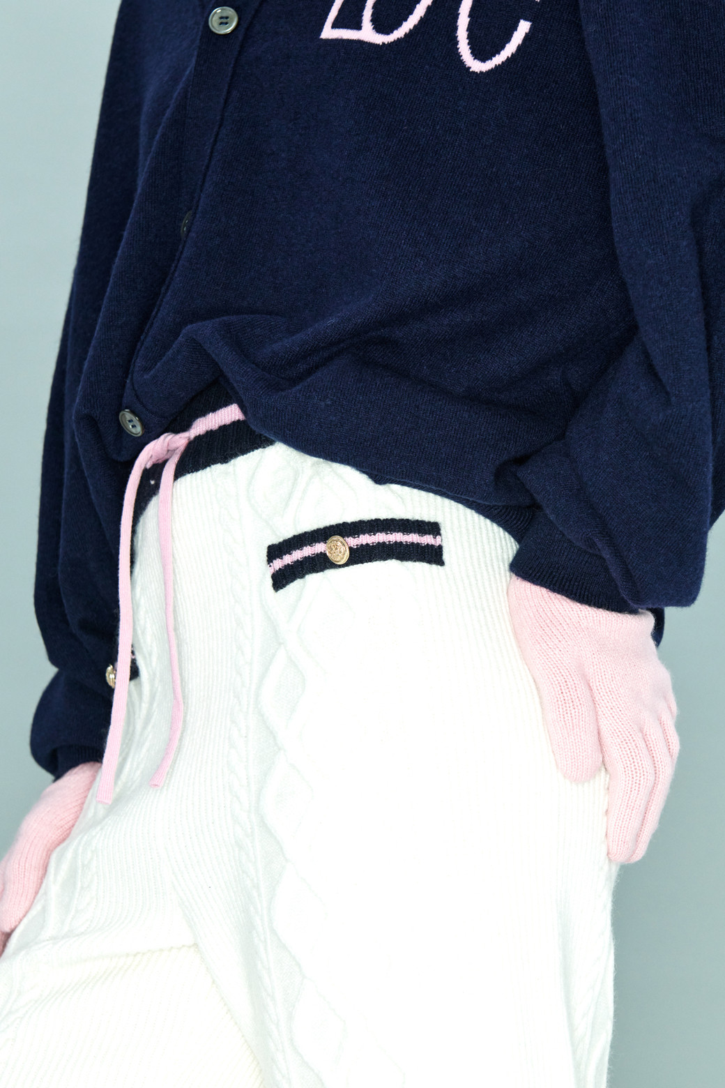 LE CASHMERE - 쇼트팬츠 - Cable Shorts
