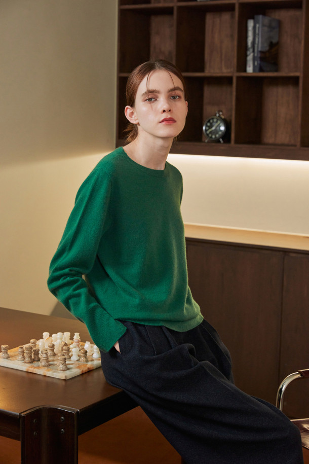 LE CASHMERE - 스웨터 - BASIC ROUND PULLOVER